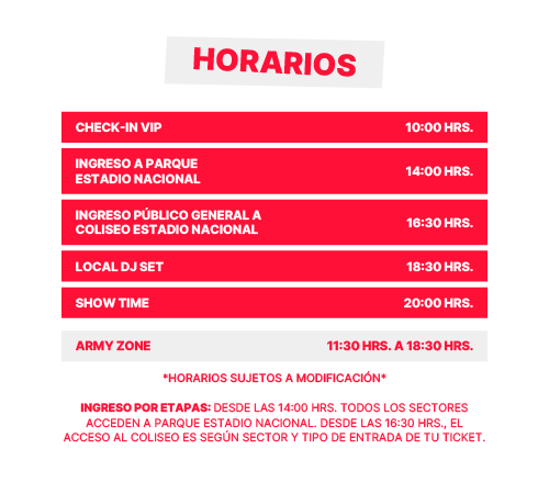 Horarios